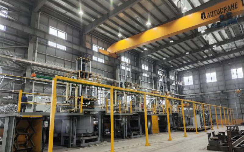 Low pressure die casting workshop